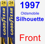 Front Wiper Blade Pack for 1997 Oldsmobile Silhouette - Premium