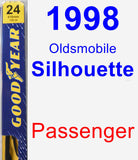 Passenger Wiper Blade for 1998 Oldsmobile Silhouette - Premium