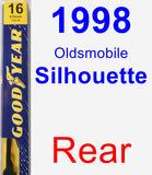 Rear Wiper Blade for 1998 Oldsmobile Silhouette - Premium
