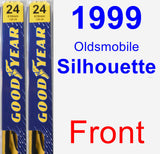 Front Wiper Blade Pack for 1999 Oldsmobile Silhouette - Premium