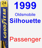 Passenger Wiper Blade for 1999 Oldsmobile Silhouette - Premium