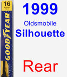 Rear Wiper Blade for 1999 Oldsmobile Silhouette - Premium