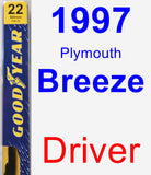 Driver Wiper Blade for 1997 Plymouth Breeze - Premium