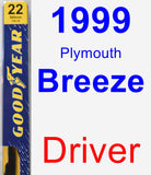 Driver Wiper Blade for 1999 Plymouth Breeze - Premium