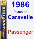 Passenger Wiper Blade for 1986 Plymouth Caravelle - Premium