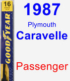 Passenger Wiper Blade for 1987 Plymouth Caravelle - Premium