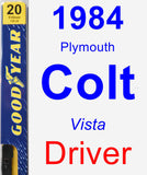 Driver Wiper Blade for 1984 Plymouth Colt - Premium