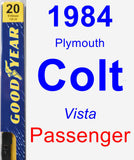 Passenger Wiper Blade for 1984 Plymouth Colt - Premium