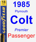 Passenger Wiper Blade for 1985 Plymouth Colt - Premium