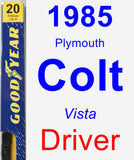 Driver Wiper Blade for 1985 Plymouth Colt - Premium