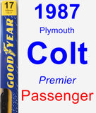 Passenger Wiper Blade for 1987 Plymouth Colt - Premium