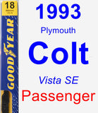 Passenger Wiper Blade for 1993 Plymouth Colt - Premium