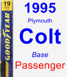 Passenger Wiper Blade for 1995 Plymouth Colt - Premium