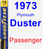 Passenger Wiper Blade for 1973 Plymouth Duster - Premium