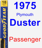 Passenger Wiper Blade for 1975 Plymouth Duster - Premium