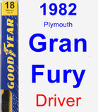 Driver Wiper Blade for 1982 Plymouth Gran Fury - Premium