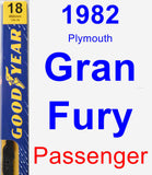 Passenger Wiper Blade for 1982 Plymouth Gran Fury - Premium