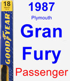 Passenger Wiper Blade for 1987 Plymouth Gran Fury - Premium