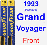 Front Wiper Blade Pack for 1993 Plymouth Grand Voyager - Premium