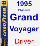 Driver Wiper Blade for 1995 Plymouth Grand Voyager - Premium