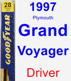 Driver Wiper Blade for 1997 Plymouth Grand Voyager - Premium