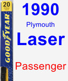 Passenger Wiper Blade for 1990 Plymouth Laser - Premium