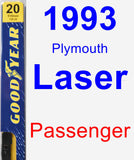 Passenger Wiper Blade for 1993 Plymouth Laser - Premium