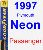 Passenger Wiper Blade for 1997 Plymouth Neon - Premium