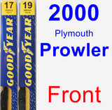 Front Wiper Blade Pack for 2000 Plymouth Prowler - Premium