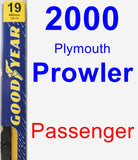 Passenger Wiper Blade for 2000 Plymouth Prowler - Premium