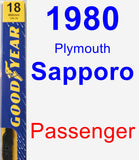 Passenger Wiper Blade for 1980 Plymouth Sapporo - Premium