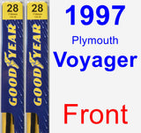 Front Wiper Blade Pack for 1997 Plymouth Voyager - Premium