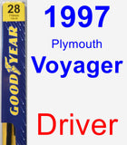 Driver Wiper Blade for 1997 Plymouth Voyager - Premium