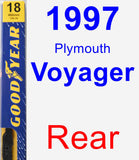 Rear Wiper Blade for 1997 Plymouth Voyager - Premium
