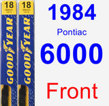 Front Wiper Blade Pack for 1984 Pontiac 6000 - Premium