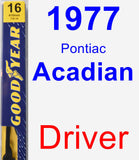 Driver Wiper Blade for 1977 Pontiac Acadian - Premium