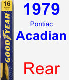 Rear Wiper Blade for 1979 Pontiac Acadian - Premium