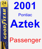 Passenger Wiper Blade for 2001 Pontiac Aztek - Premium