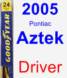 Driver Wiper Blade for 2005 Pontiac Aztek - Premium