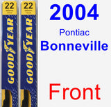 Front Wiper Blade Pack for 2004 Pontiac Bonneville - Premium