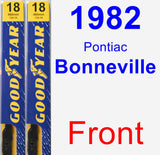 Front Wiper Blade Pack for 1982 Pontiac Bonneville - Premium