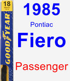 Passenger Wiper Blade for 1985 Pontiac Fiero - Premium