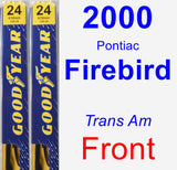 Front Wiper Blade Pack for 2000 Pontiac Firebird - Premium