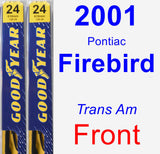 Front Wiper Blade Pack for 2001 Pontiac Firebird - Premium