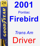 Driver Wiper Blade for 2001 Pontiac Firebird - Premium