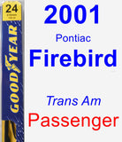 Passenger Wiper Blade for 2001 Pontiac Firebird - Premium