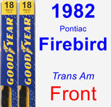 Front Wiper Blade Pack for 1982 Pontiac Firebird - Premium