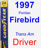 Driver Wiper Blade for 1997 Pontiac Firebird - Premium