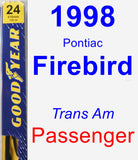 Passenger Wiper Blade for 1998 Pontiac Firebird - Premium