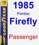 Passenger Wiper Blade for 1985 Pontiac Firefly - Premium